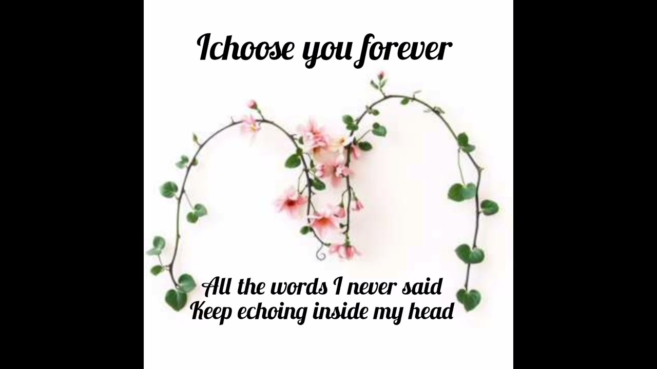 I choose you forever 