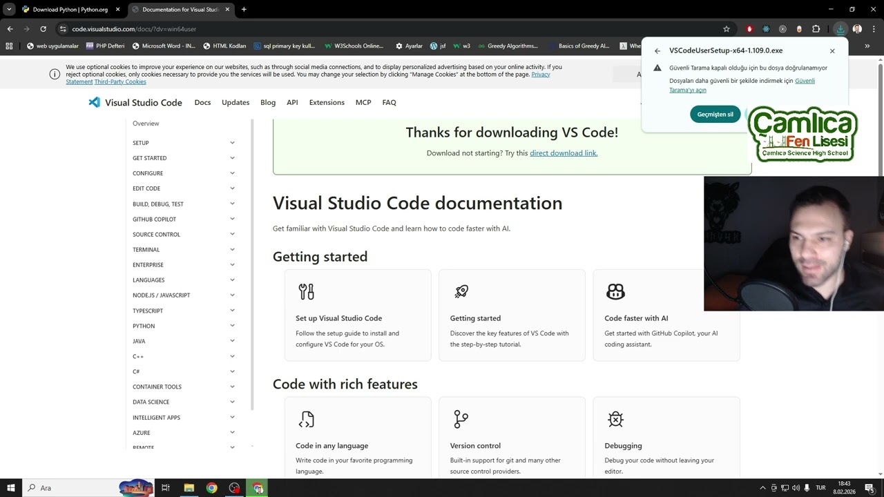 Python Visual Studio Code Kurulum İlk Proje #Ders1  [4.Sınıf ve Üzeri Uygun]