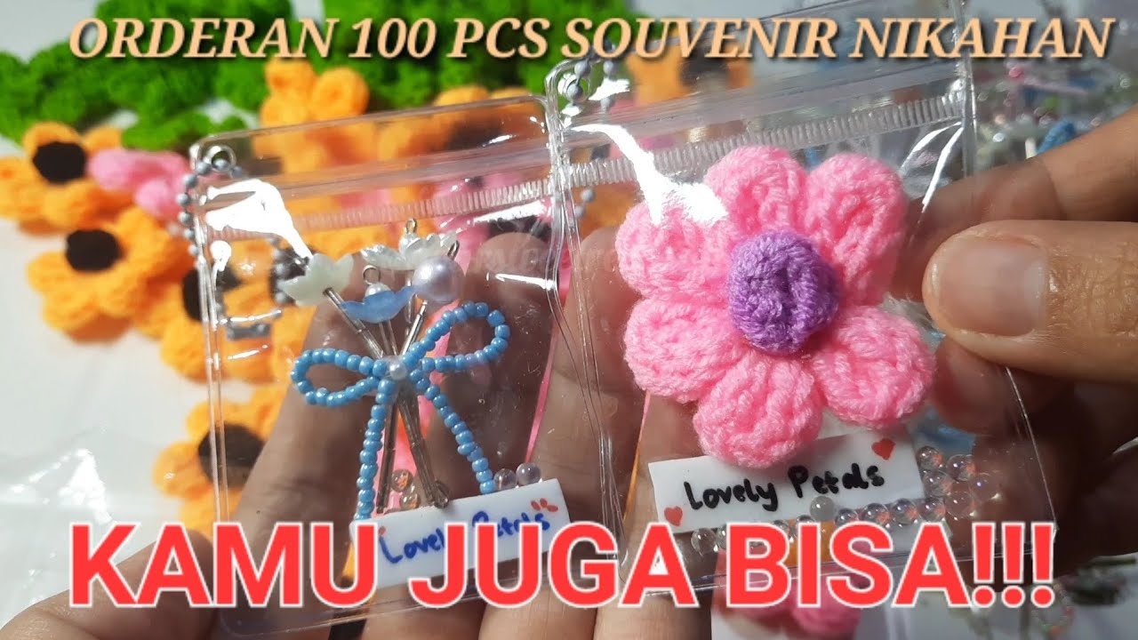 ORDERAN RAJUTAN DAN BUKET MANIK 100 PCS!!! SOUVENIR NIKAH UNIK BISA JADI INSPIRASI KALIAN!!