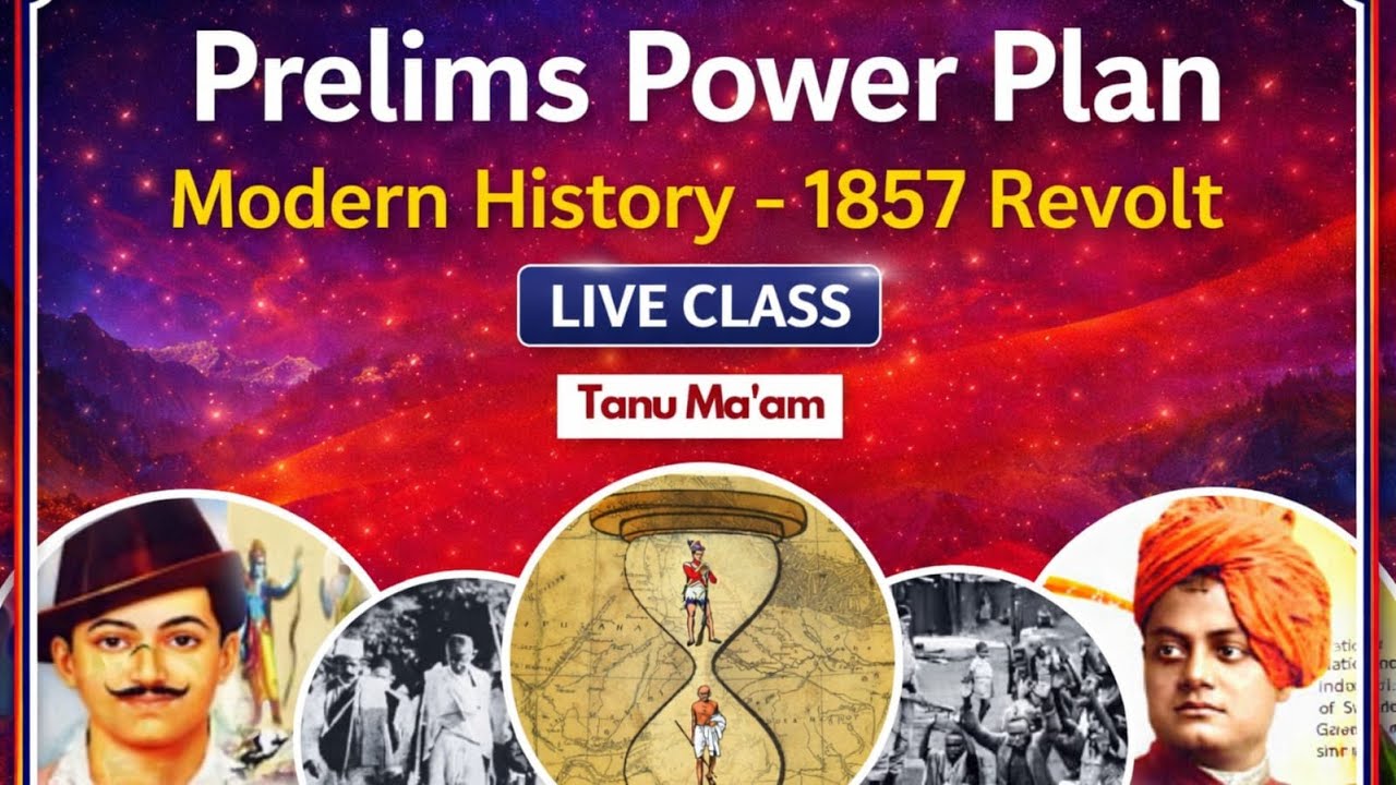 LIVE Class 1 Modern History - 1857 Revolt | Prelims Crash Course 2026 | Prelims Power Plan #hpas2026