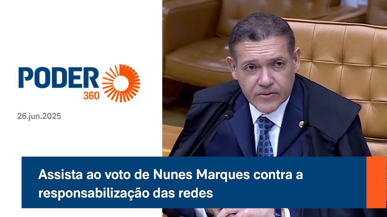 Assista ao voto de Nunes Marques contra a responsabilização das redes