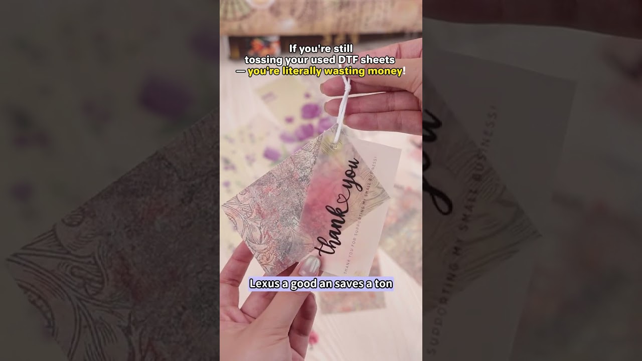 Stop wasting your DTF sheets &mdash; this hack is WILD 🔥