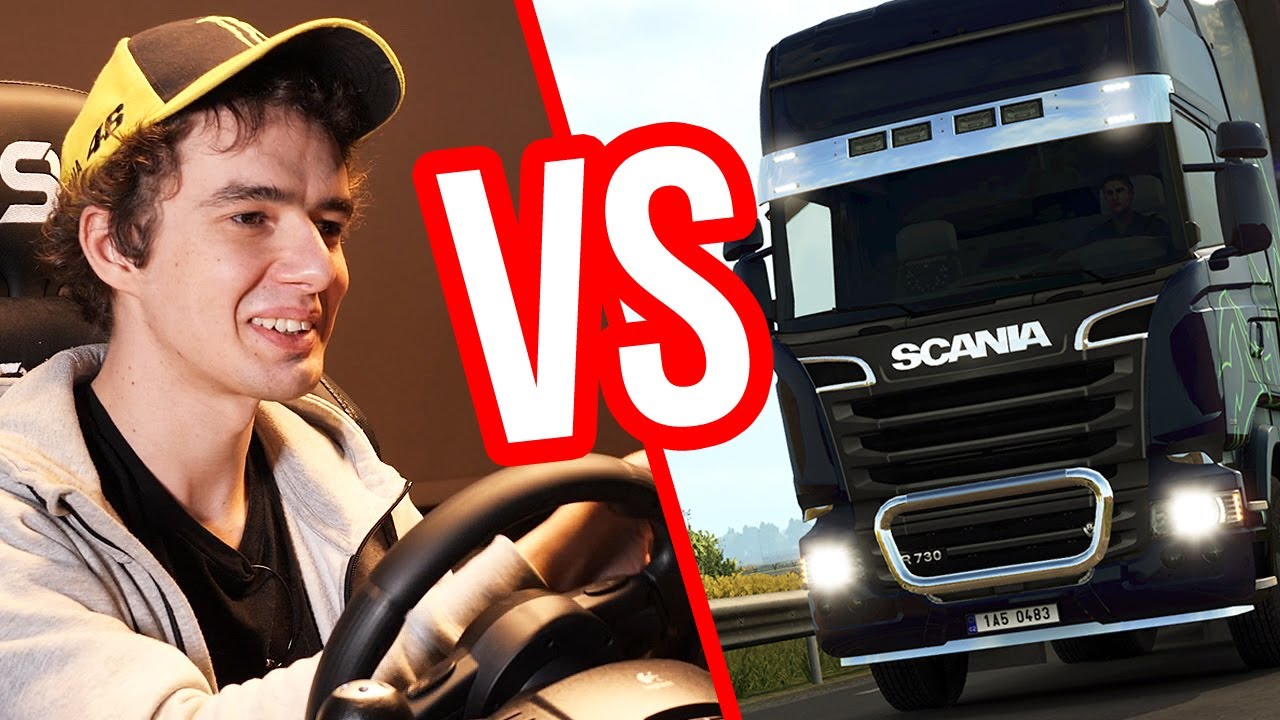 Kierowca ciężar&oacute;wki kontra Euro Truck Simulator