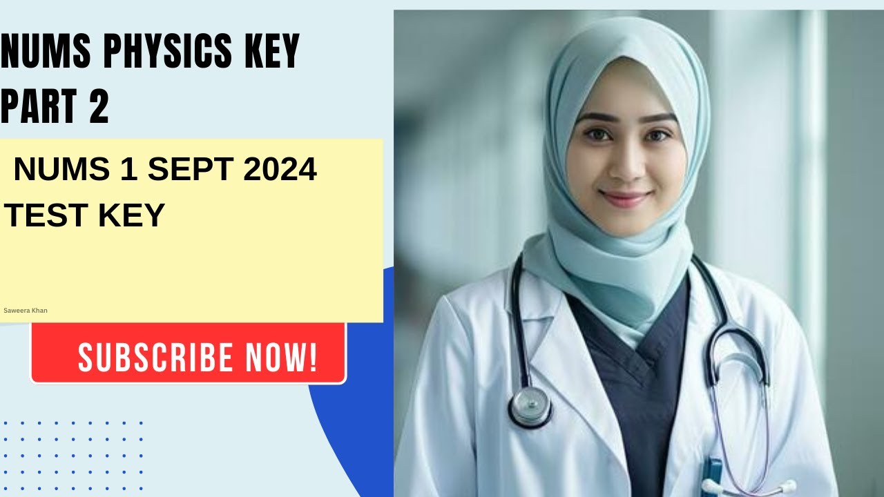 NUMS 2023 Answer Key/physics key | NUMS 2023 Paper | NUMS Biology | Answer Key