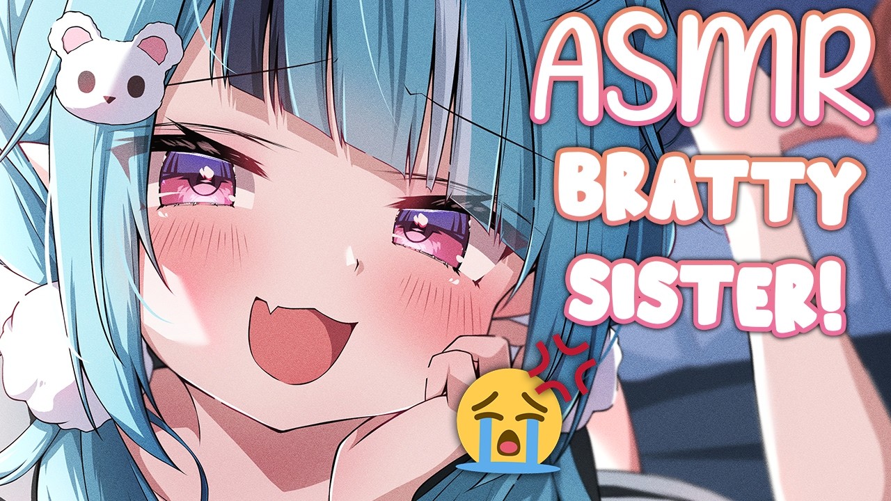 【ASMR】Bratty Little Sister Needs Your Help in Her Room! 🧸Ear Cleaning, Lotion Massage & More~