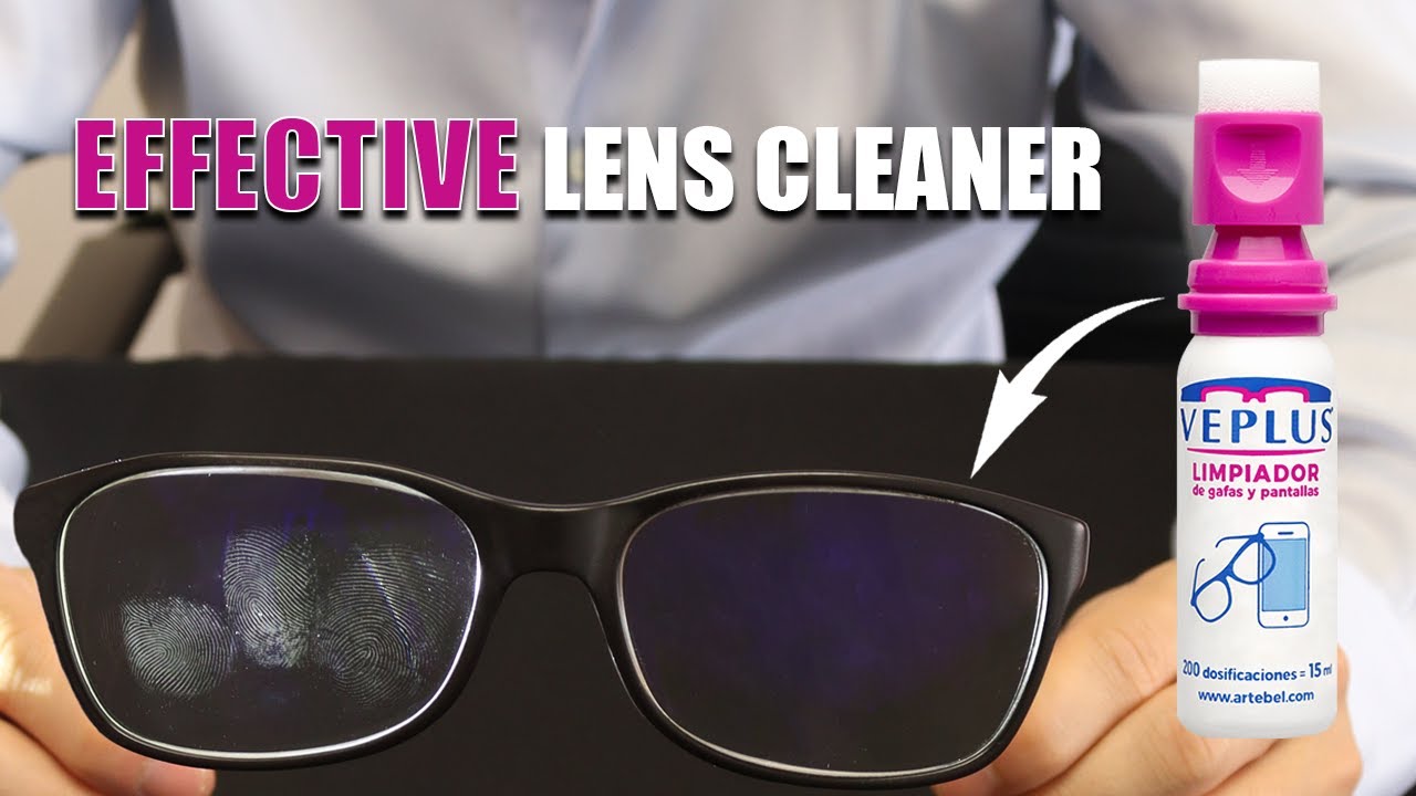 HOW TO CLEAN GLASSES WITH VEPLUS LENS CLEANER