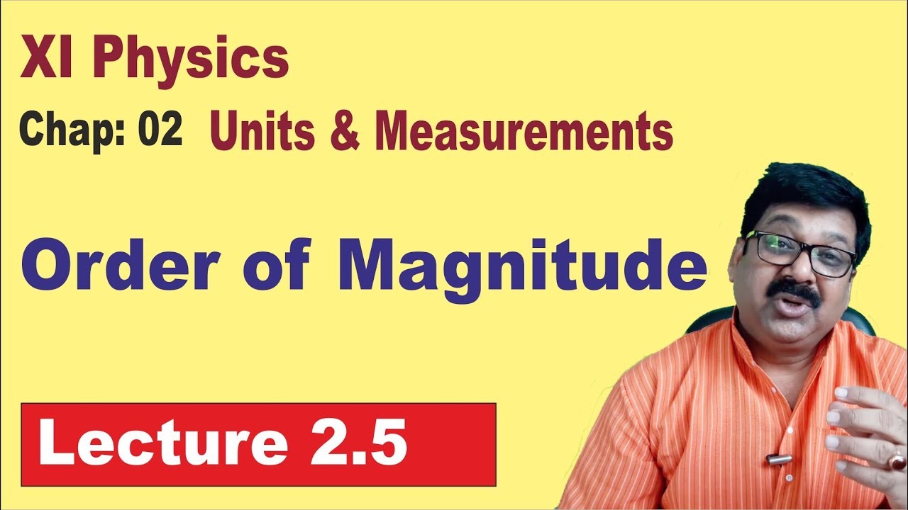 2.5 || Order of Magnitude || Class 11 Physics ||