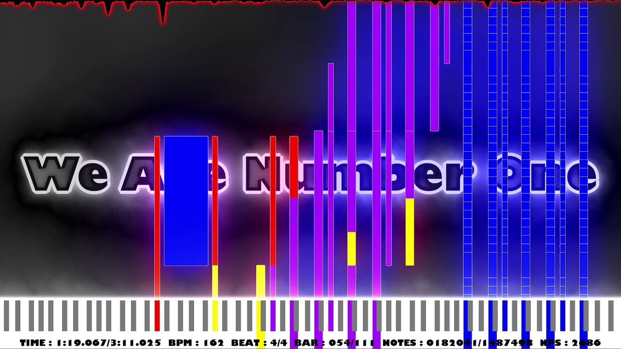 WE ARE NUMBER ONE | 1.48 MILLION NOTES | BLACK MIDI | 8 BIT VERSION