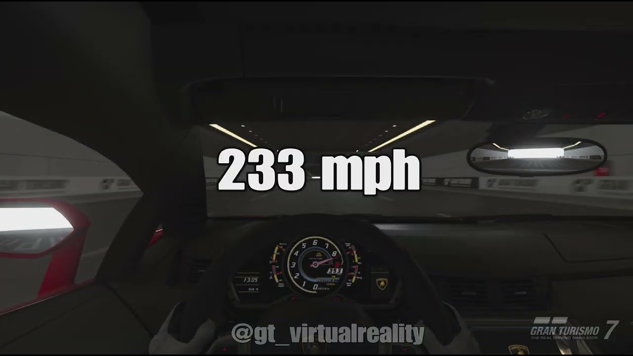 Lamborghini Aventador LP 700 - 4 '11 Top Speed (GT7)