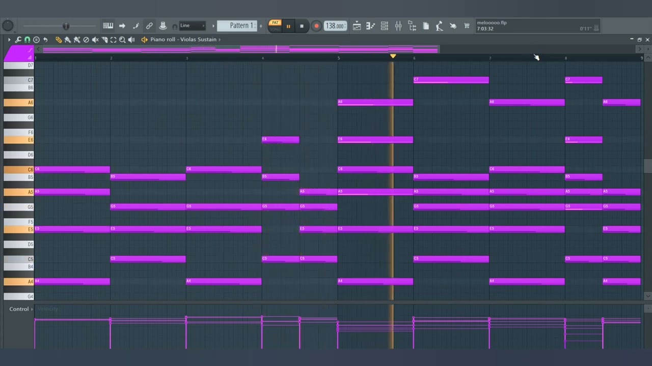 How To Make Violas Pad For Drill Beat | Royalty Free Loops | FL Studio