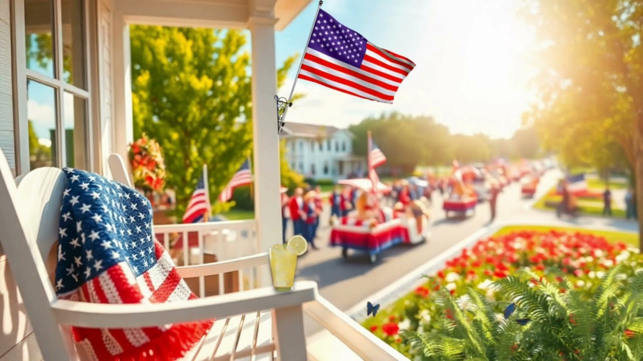 A Flag Day Parade Worth Watching Ambience 4th of July Patriotic Sounds 🇺🇸  ASMR Experience NO ADS 4K