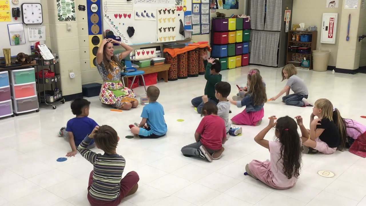 Kindergarten: Visual Representations of Beat (shorter video) (Kodály Today)