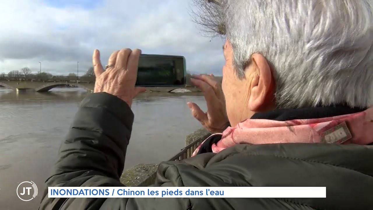 INONDATIONS - Chinon les pieds dans l'eau