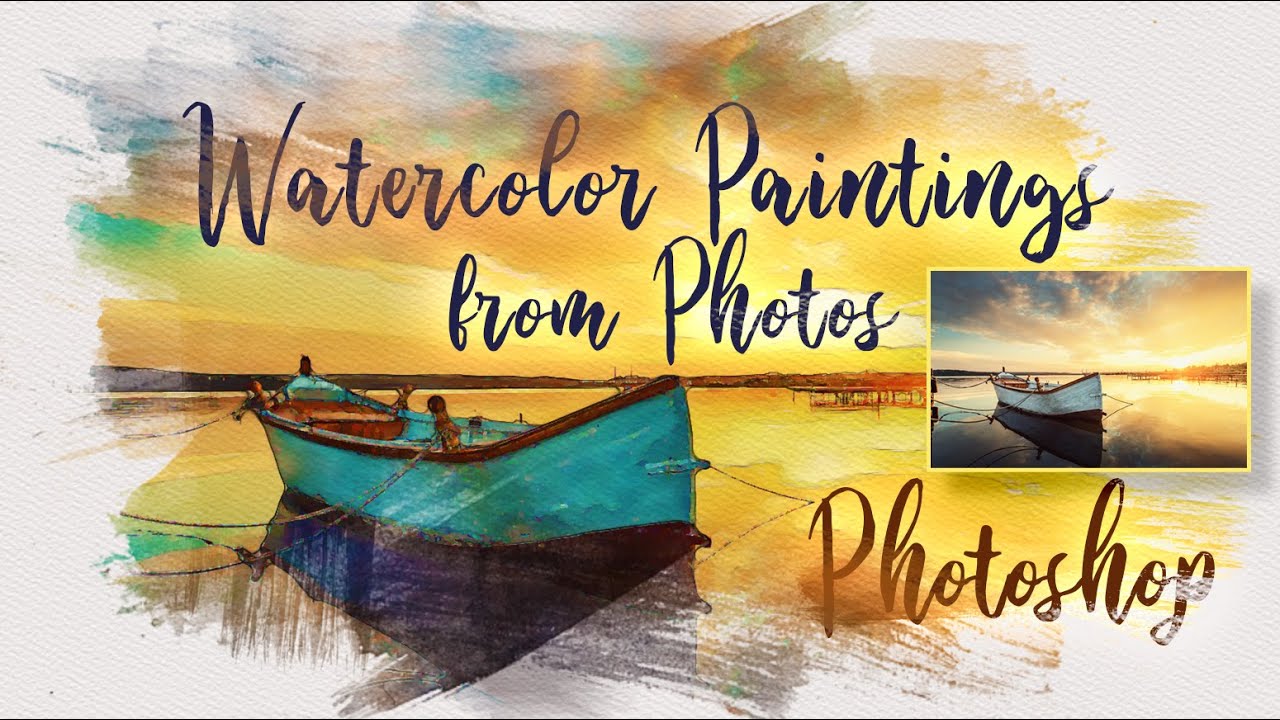 Photoshop: превратите свои ФОТО в АКВАРЕЛЬНЫЕ картины!