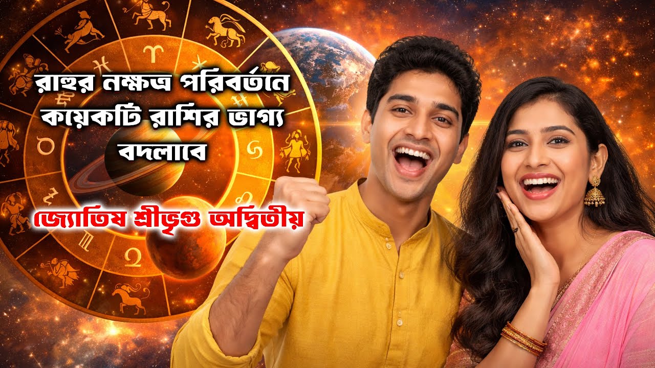 রাহুর নক্ষত্র পরিবর্তনে কয়েকটি রাশির ভাগ্য বদলাবে  I Rahu Transit I Astrologer Sri Vrigu Adwitiya