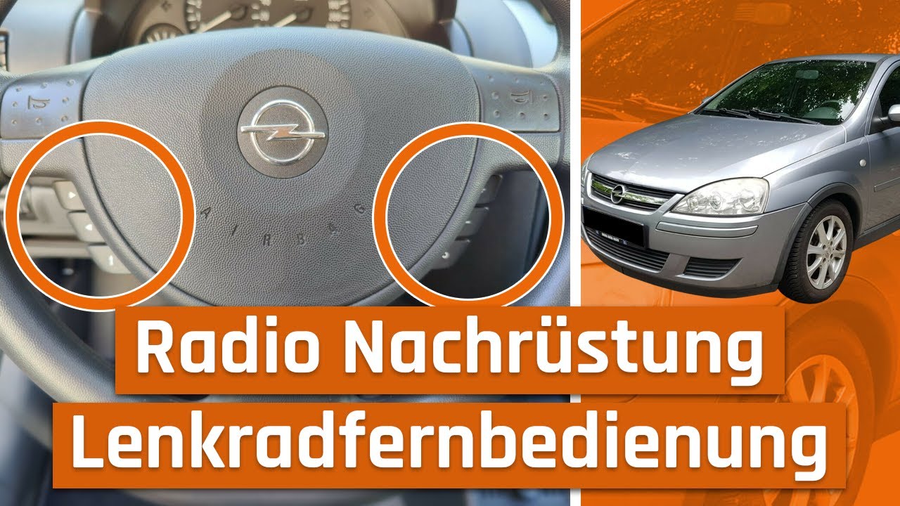 Opel Corsa C 2000-2006 Autoradio Nachrüstung Lenkradfernbedienung Bluetooth, MP3 - alles geht