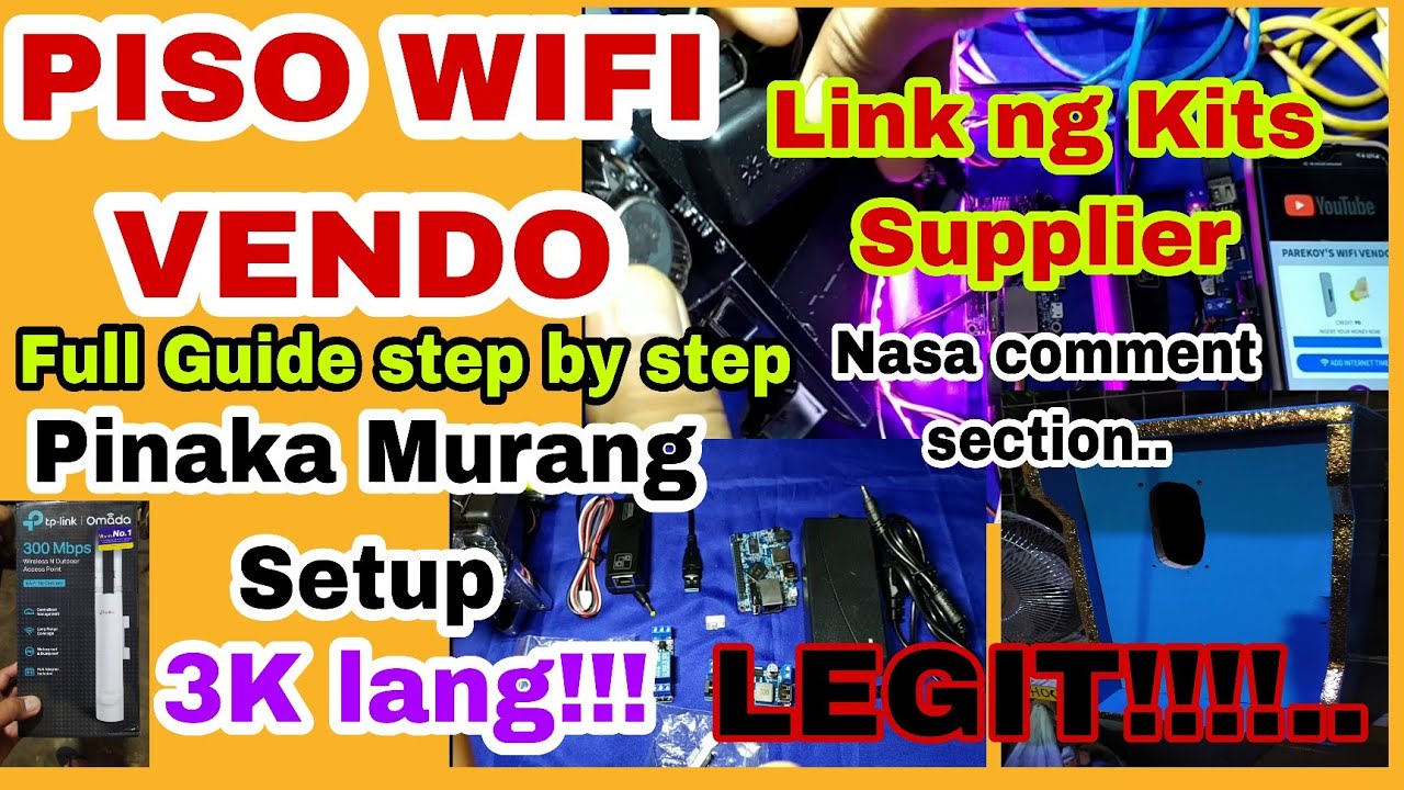 Pinaka Murang Piso Wifi eto na!!!.. Full Tuitorial para sa Gusto Gumawa. #pisowifi #vendo
