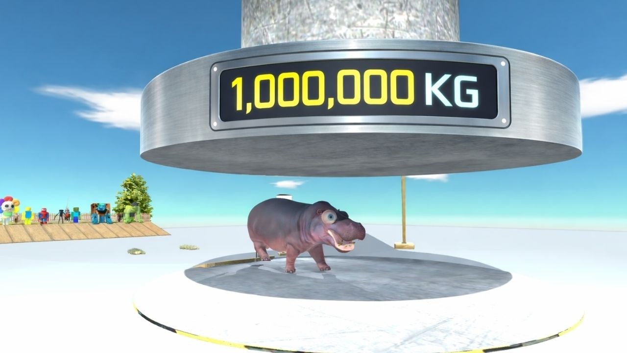 1,000000 KG Hydraulic Press vs Animals - Animal Revolt Battle Simulator