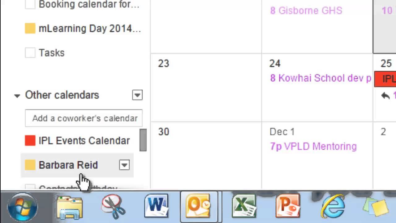 IPL calendar tutorial
