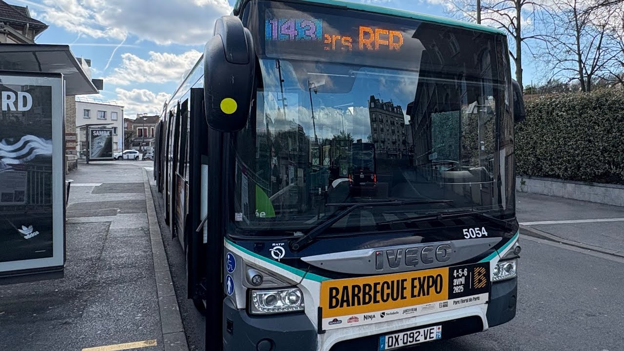 Bus 143 Rosny-Sous-Bois RER ➡️ La Courneuve-Aubervilliers RER B