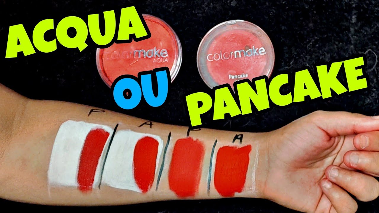 Pintando com TINTAS PANCAKE e ACQUA COLOR testando as diferenças (COLORMAKE)