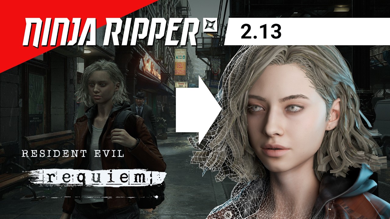 How to rip 3D models from Resident Evil Requiem | Ninja Ripper 2.13