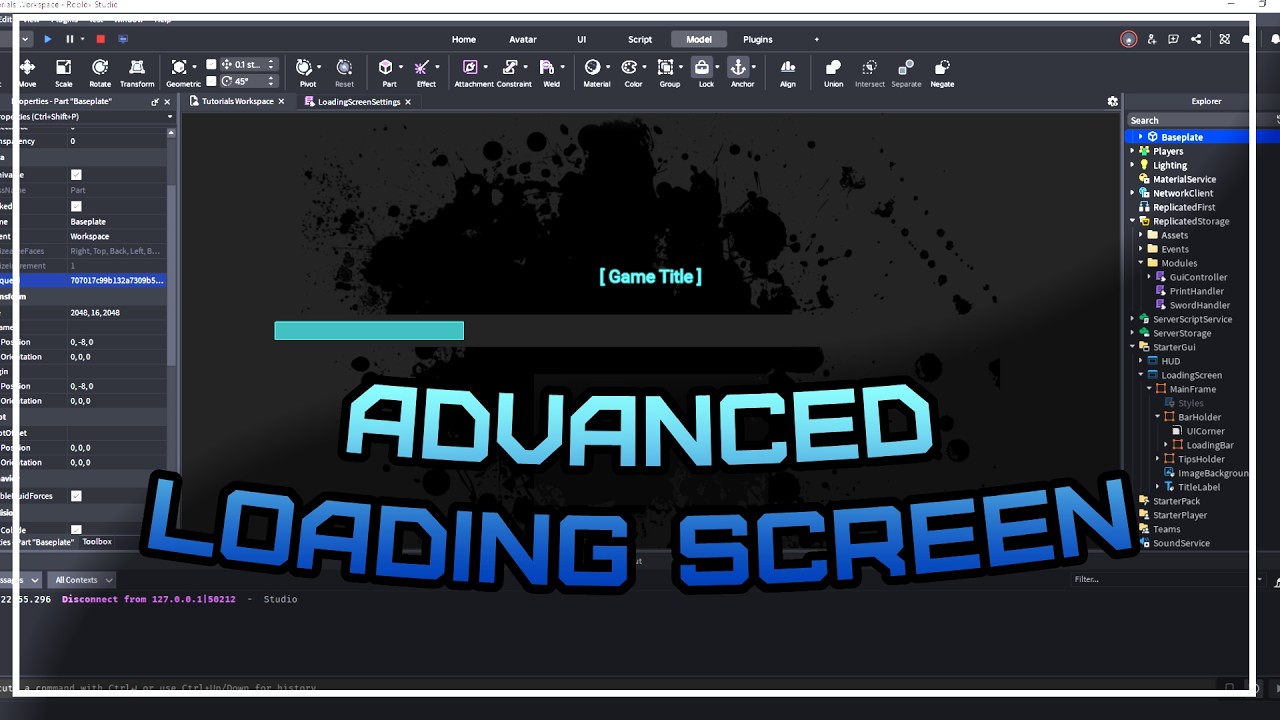 Free Advanced Loading Screen For Roblox | Customizable