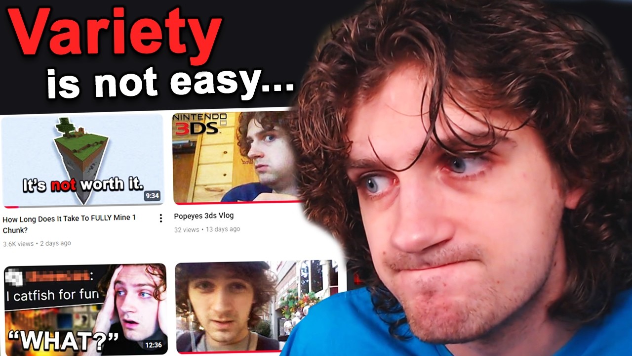 Trying to grow doing variety content is hard.