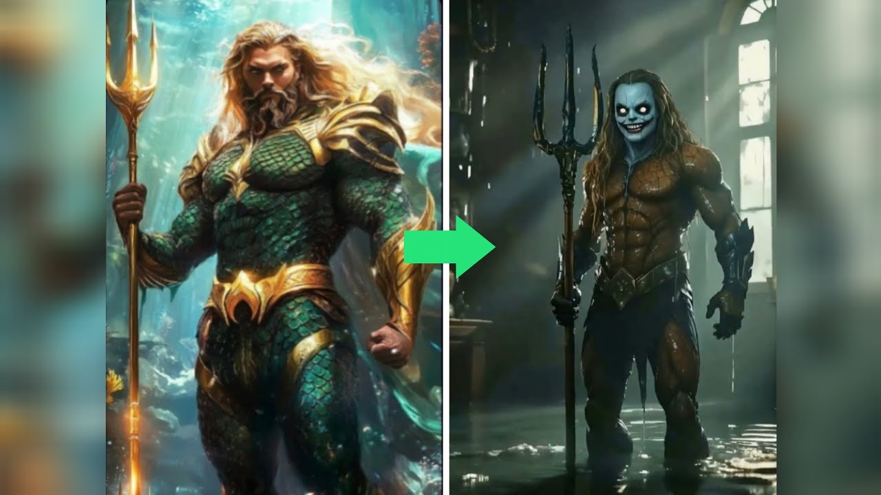 Aqua man mixing characters 