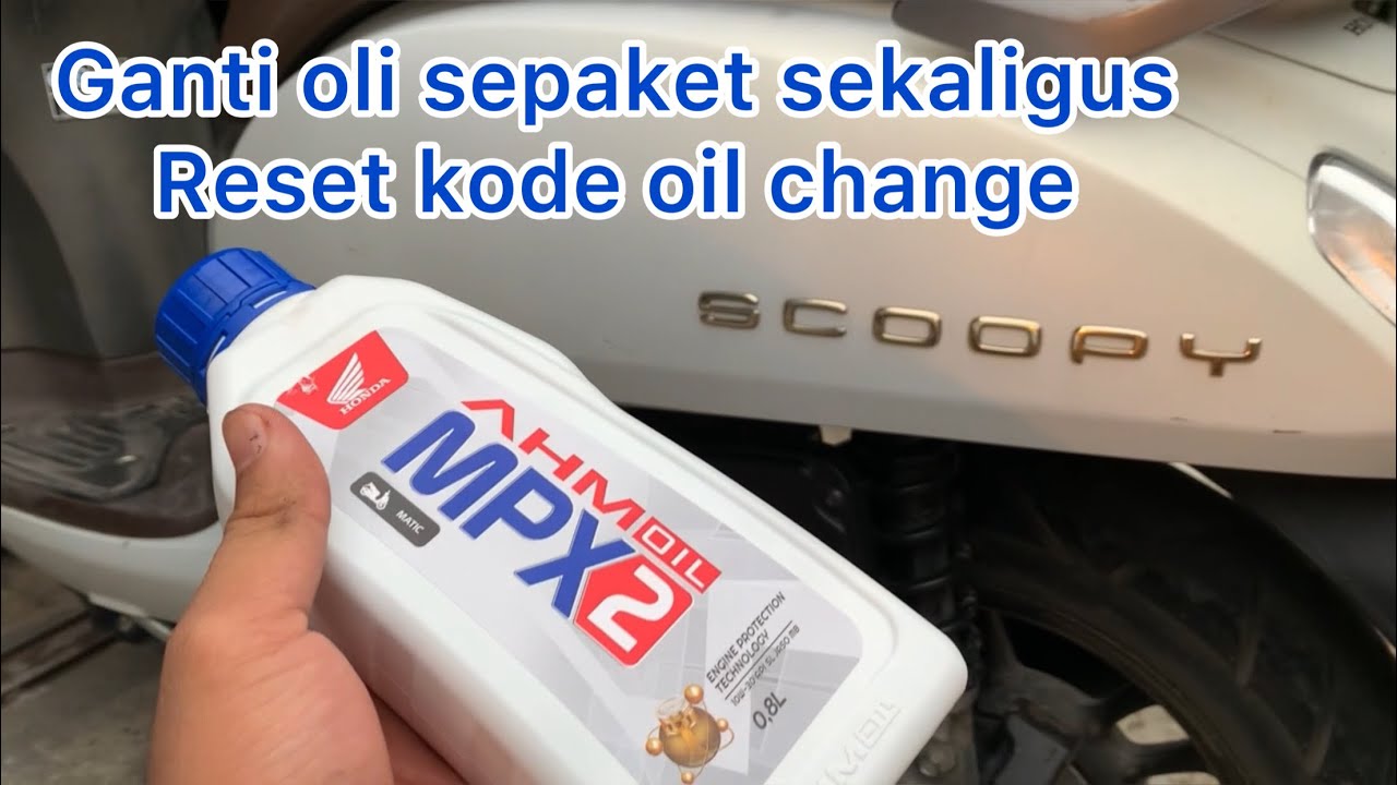 Cara ganti oli Scoopy terbaru 2021 2022 | ganti oli Scoopy sendiri