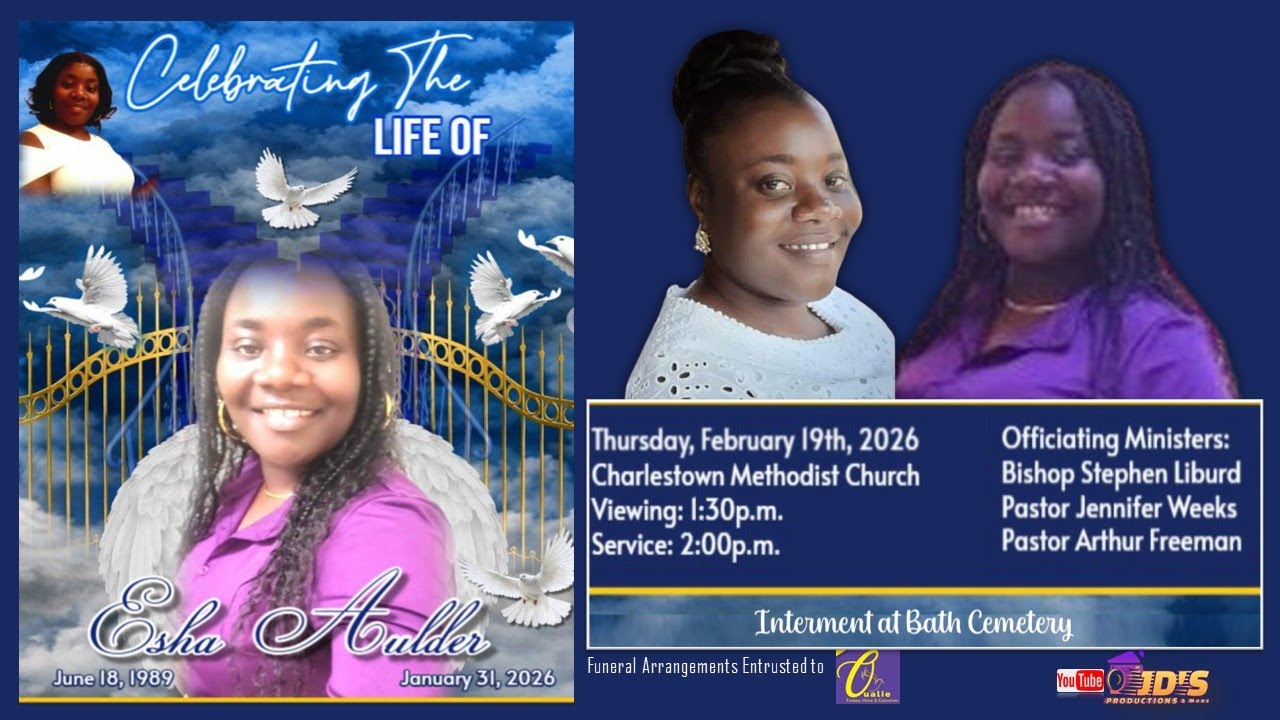 Celebrating the life of Esha Aulder | 1:30pm - February 19, 2026 | Charlestown Methodist Church