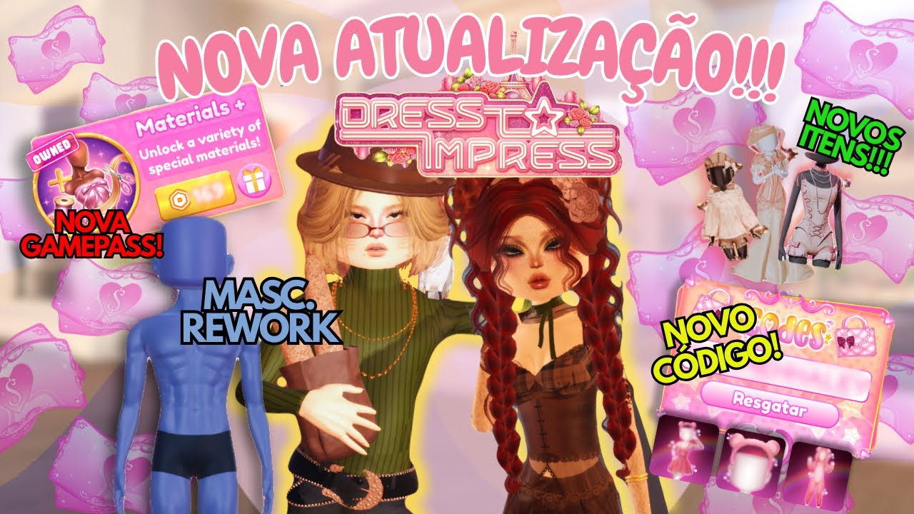 ATUALIZAÇÃO DE DIA DOS NAMORADOS: DRESS TO IMPRESS!!! *Desbloqueando itens*