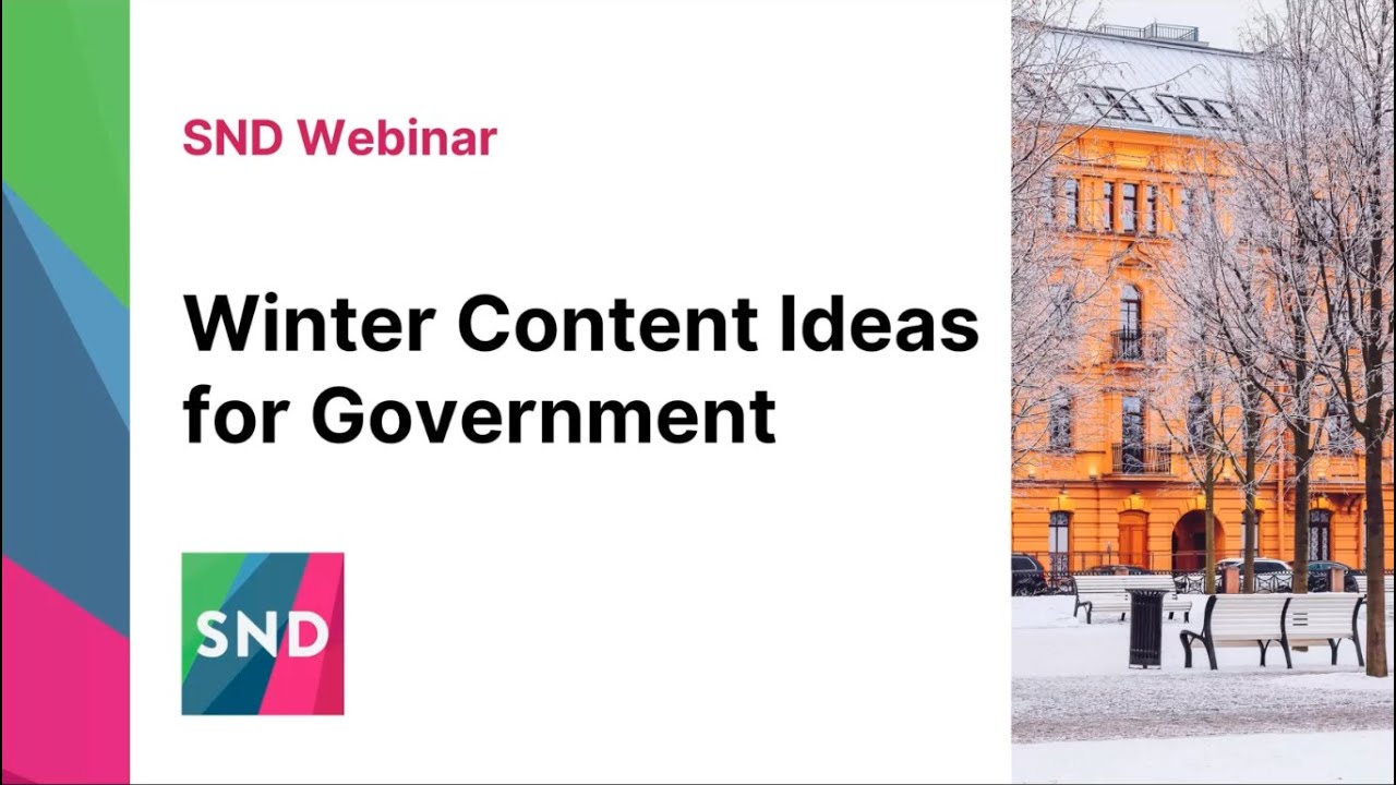 Webinar: Award-Winning Winter Content Ideas for Government