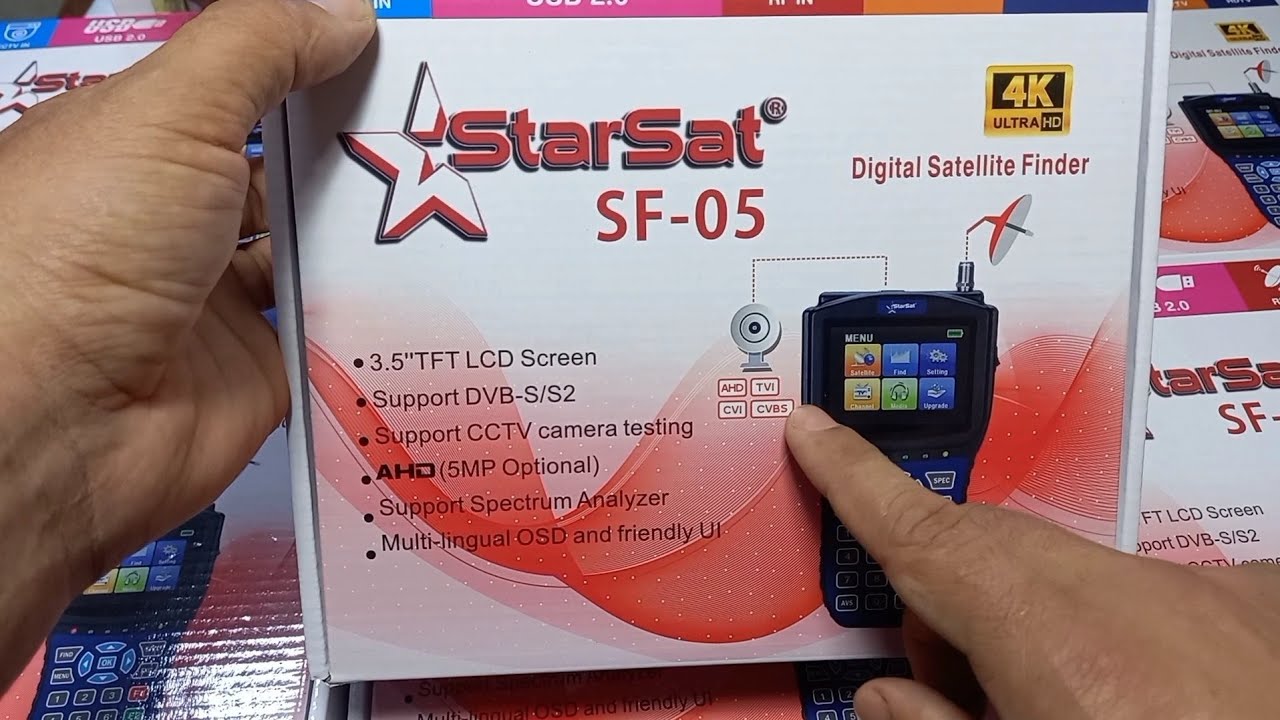 StarSat SF-05 Satellite  5MP 2MP Finder with 3.5″ TFT LCD, DVB-S/S2, CCTV TESTING, SPECTRUM & MULTI