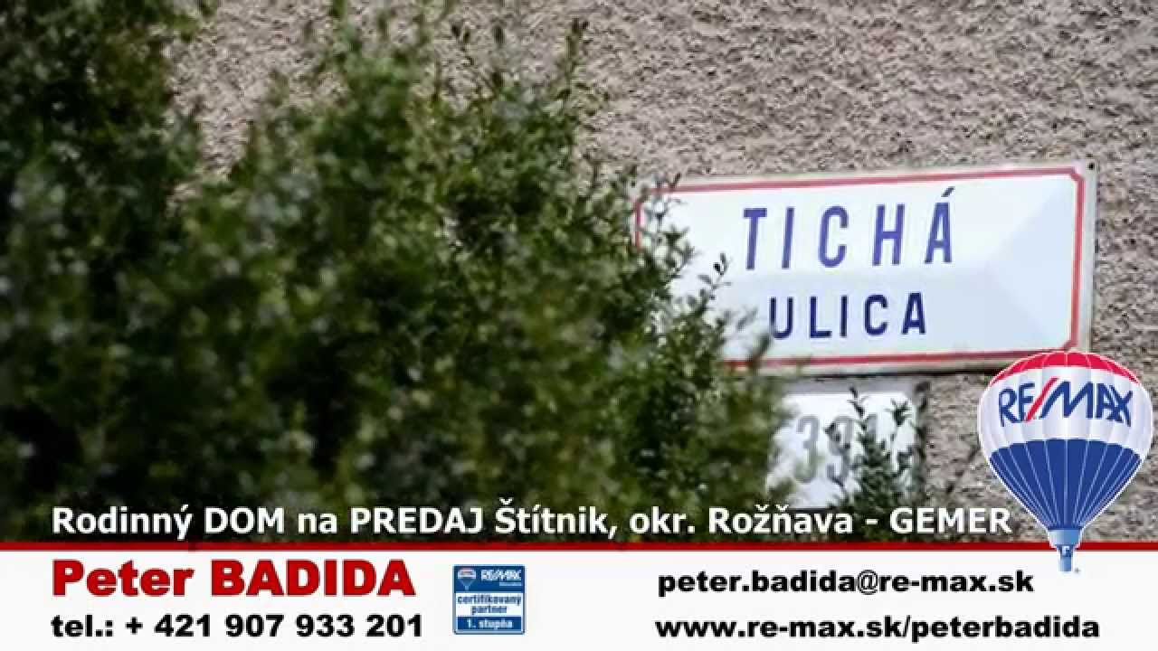 Dom na predaj v obci Štítnik, na ulici Tichá, len 13km od mesta Rožňava