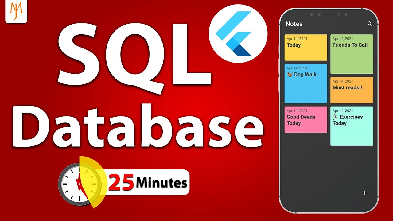 Flutter Tutorial - SQLite Database Storage Using SQFlite | Insert, Delete, Update, View Data