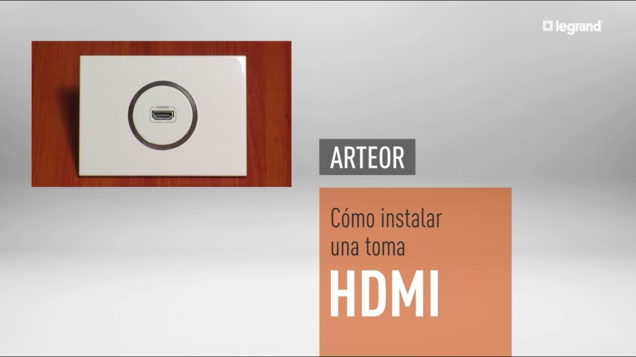 Como instalar una conector HDMI Legrand