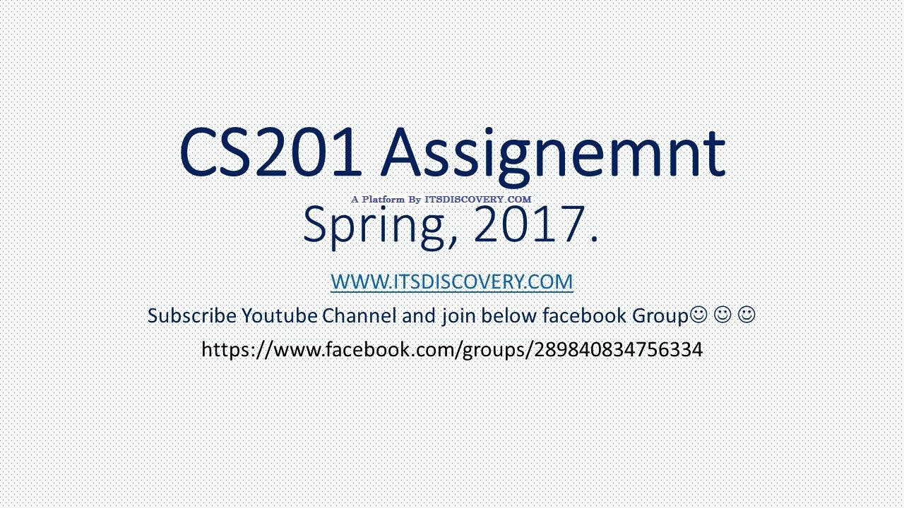 cs201 Assignment #1  Spring, 2017  - Vu Alert