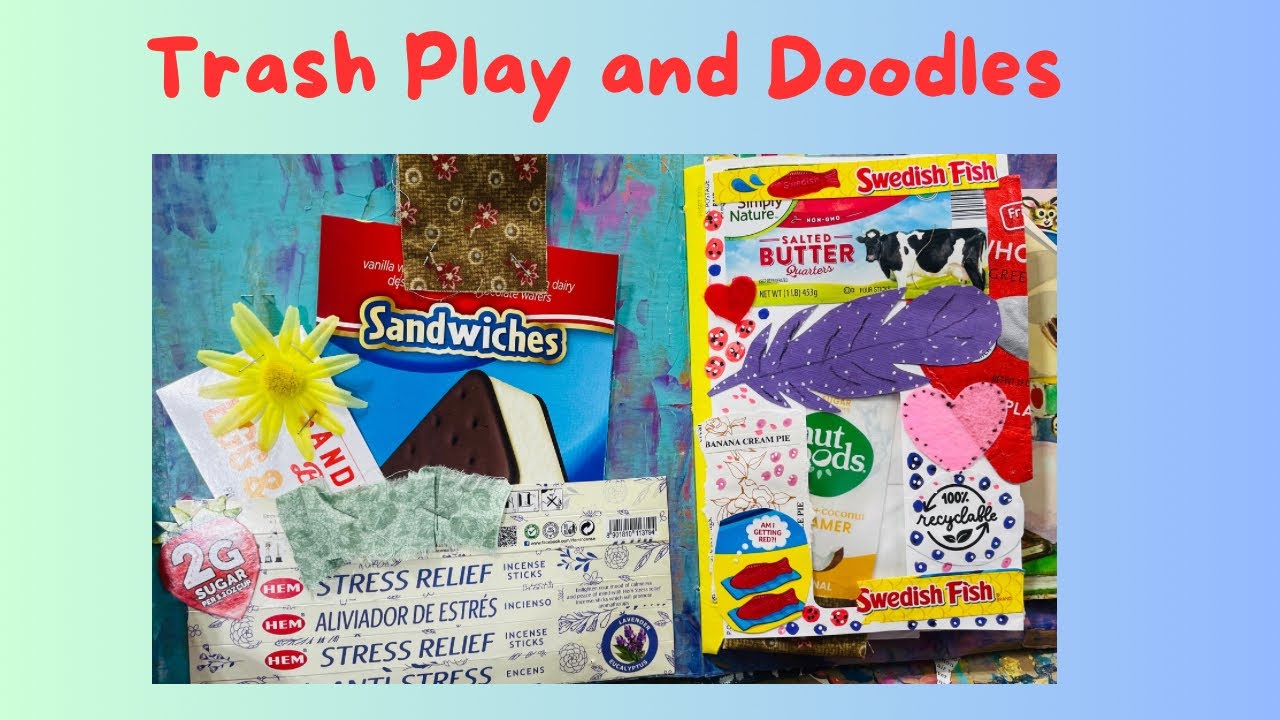 Doodles and Trash Junk Journal Collage