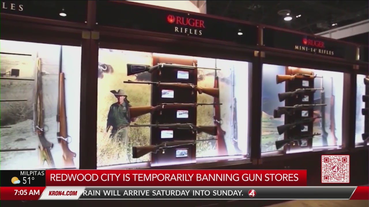 Redwood City banning gun stores