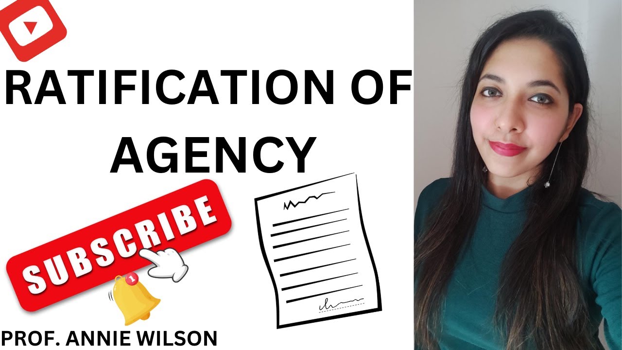 RATIFICATION OF AGENCY IN TAMIL  