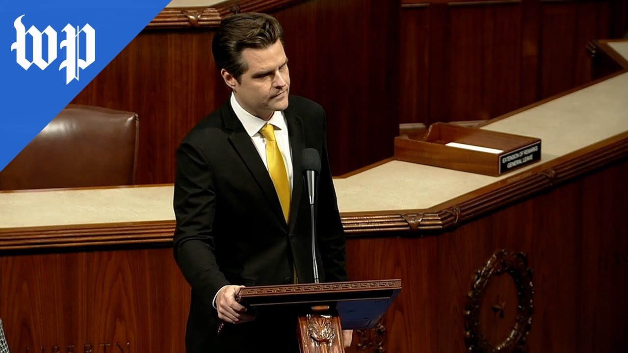 Gaetz files motion to remove McCarthy as House speaker