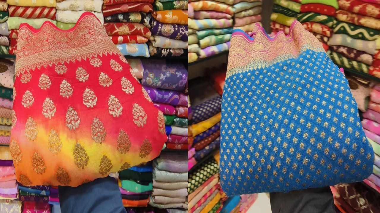 Pure Silk Saree Secret Where-house in Varanasi | Semi silk ,crap,kattan, Khaddi , mashroo Saree 