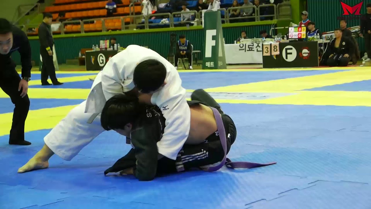 제2회 광명시 주짓수협회장기 챔피온쉽 대회 어덜트 퍼플 앱솔 황희태vs윤민호