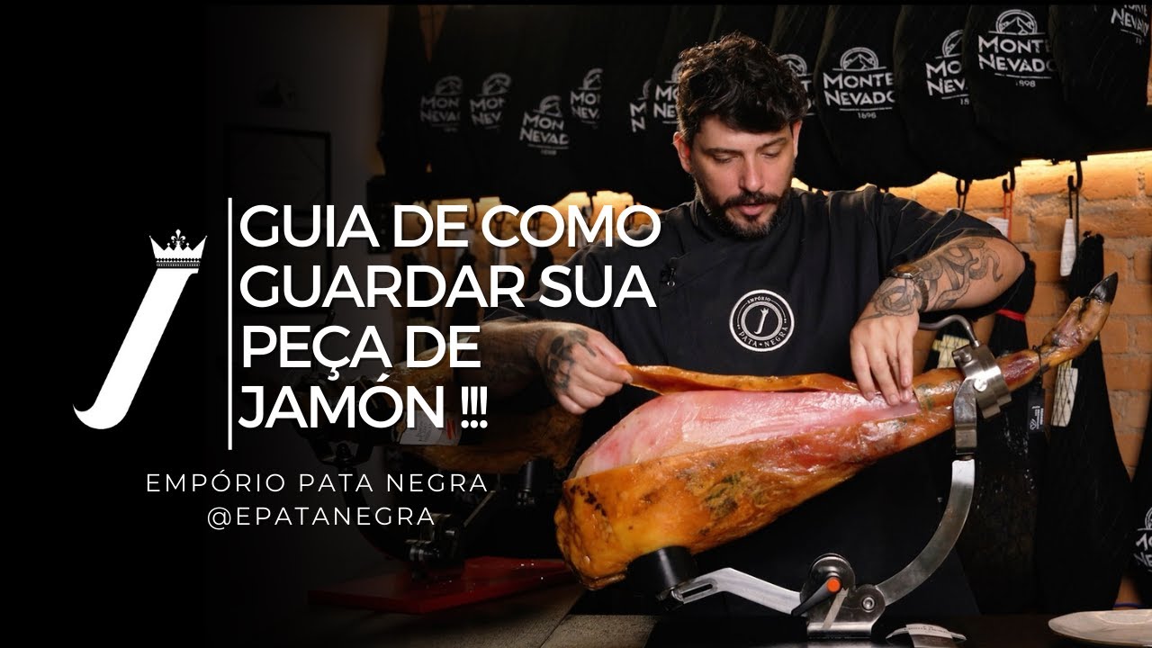 Guia de como guardar sua peça de jamón.