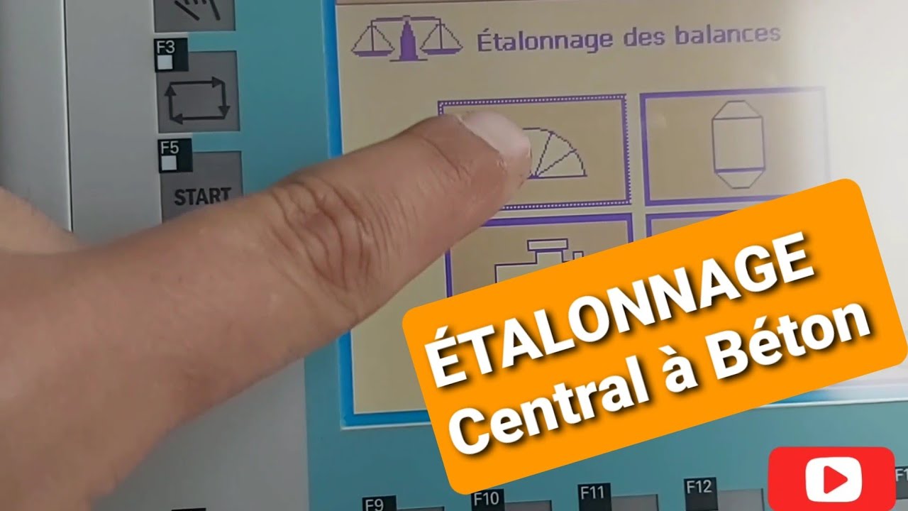Étalonnage Central à Béton /Central Concrete Calibration / معايرة الخرسانة المركزية