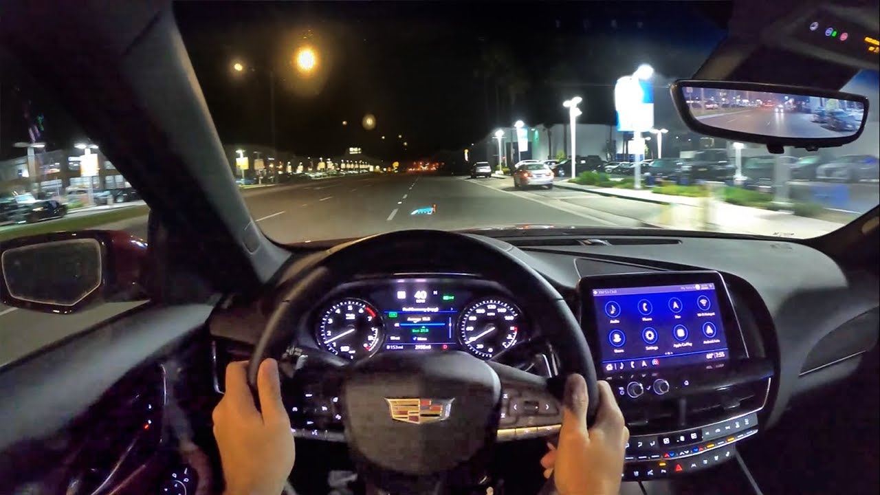 2020 Cadillac CT5 V6 AWD POV Night Drive (3D Audio)(ASMR)