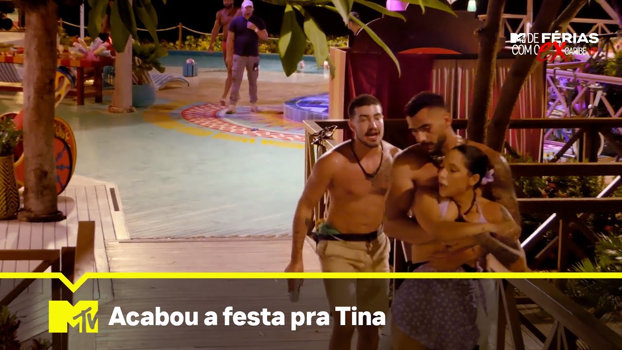 Tacaram bebida na Tina | De F&eacute;rias com O Ex: Caribe VIP