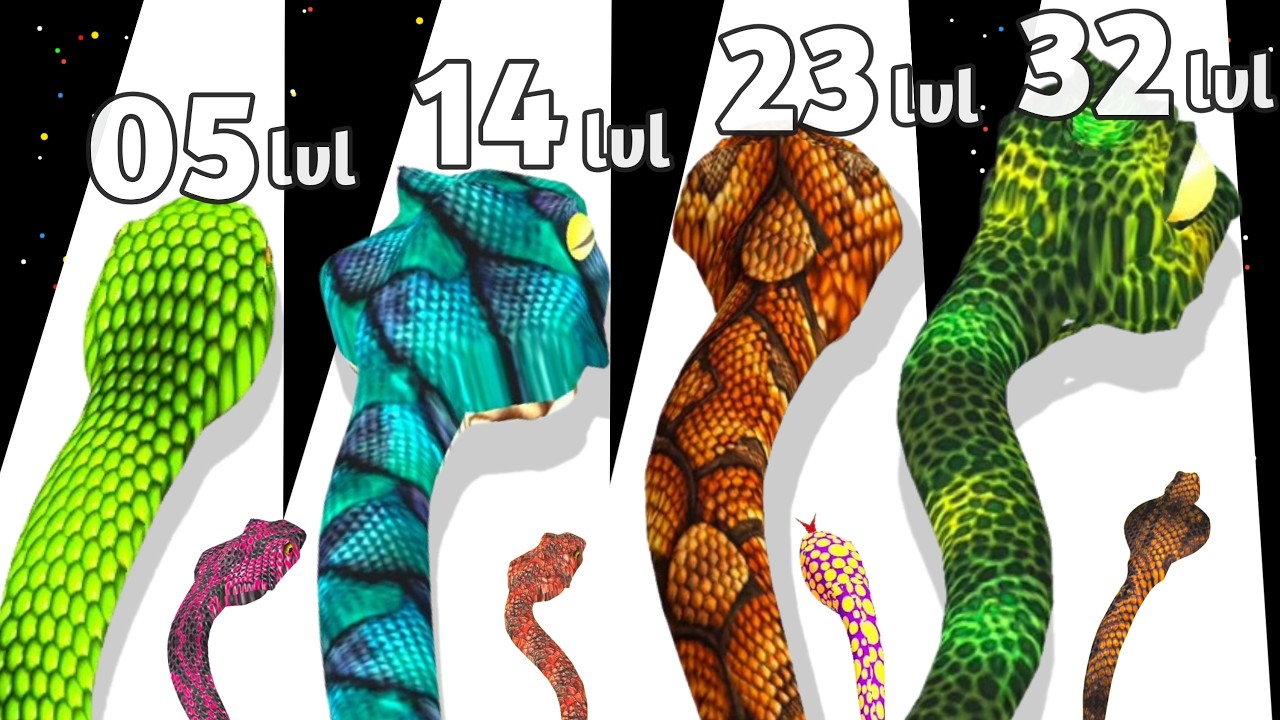 Snake Run Evolution 3D - Max Level Snake.io Gameplay Android, iOS (SNAKE EVOLUTION GAME)