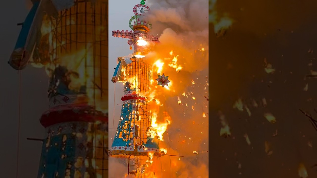 Panipat Devi Mandir dussehra 2025🕉️🔱 #gupta_g #dussehra #panipat #shorts #ravandehan #shortvideo